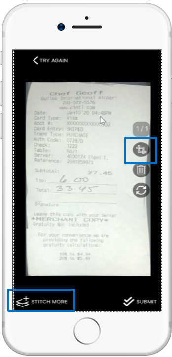 ICR Receipt Capture